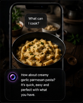 Aura suggesting what to cook